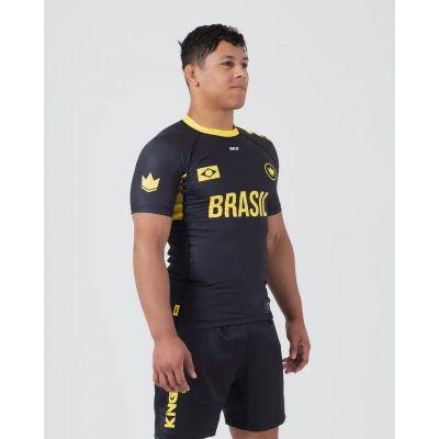 Kingz Mica Galvao Roots SS Rashguard Svart