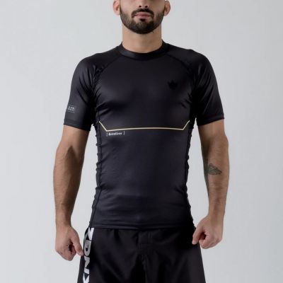 Kingz Relentless S/S BJJ Rash Guard Schwarz