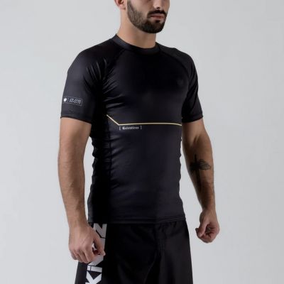 Kingz Relentless S/S BJJ Rash Guard Schwarz