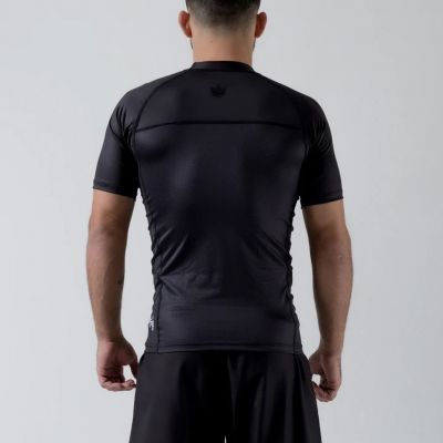 Kingz Relentless S/S BJJ Rash Guard Schwarz