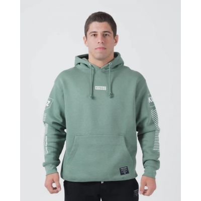 Kingz Slant Bar Pullover Hoodie Ljusblå