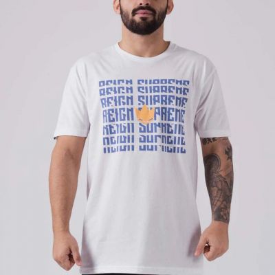 Kingz Stacked Tee Weiß