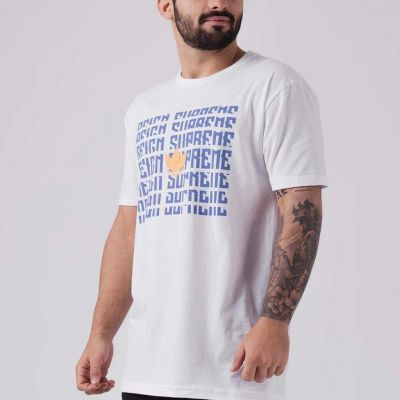 Kingz Stacked Tee Bianco