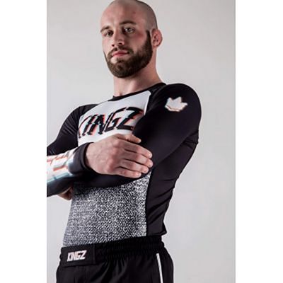 Kingz Static Rashguard Noir-Blanc