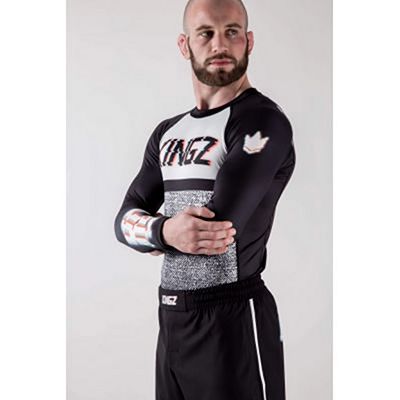 Kingz Static Rashguard Preto-Branco