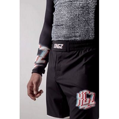 Kingz Static Shorts Black-White
