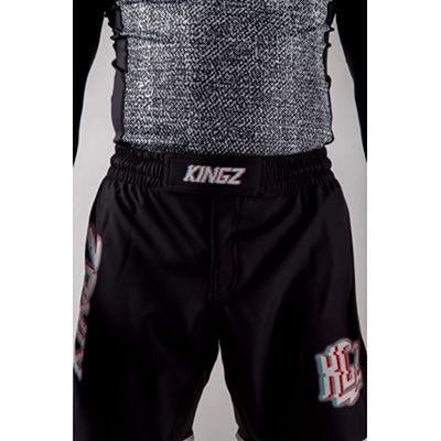 Kingz Static Shorts Schwarz-weiß