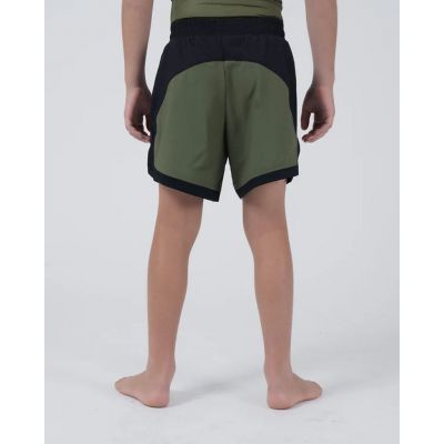 Kingz Trooper Youth Shorts Negro-Verde