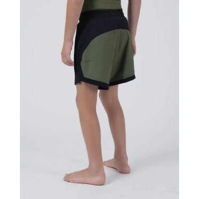 Kingz Trooper Youth Shorts Negro-Verde
