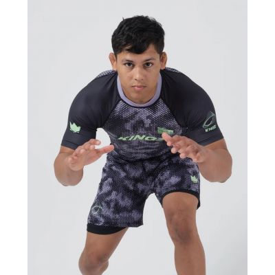 Kingz Viper Rashguard Negro-Morado