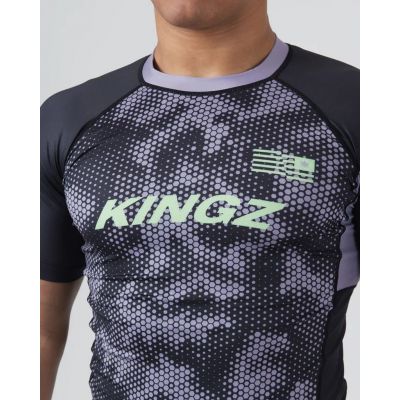Kingz Viper Rashguard Negro-Morado