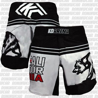 KOARENA Cali Bear Fight Shorts Black-White