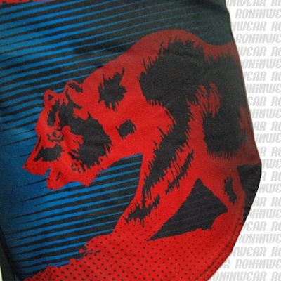 KOARENA Cali Bear Fight Shorts Rosso-Blu