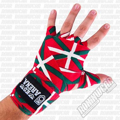 KOARENA Handwraps Flag Series Basque Country Rouge-Vert