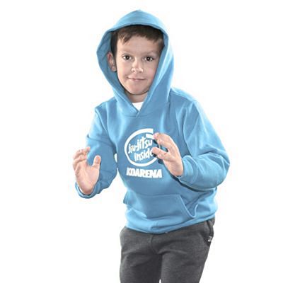 KOARENA Jiu Jitsu Inside Kids Hoodie Light Blue