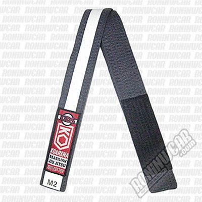 KOARENA Kids IBJJF Belt Grigio-Bianco