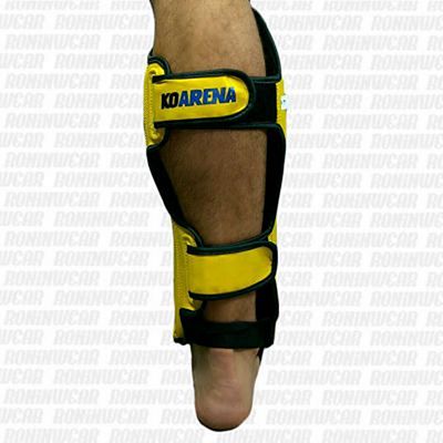 KOARENA SMR Yellow Team Shinguards Gelb