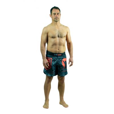 KOARENA Be Cool Fight Shorts Grey-Red