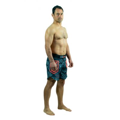KOARENA Be Cool Fight Shorts Grey-Red