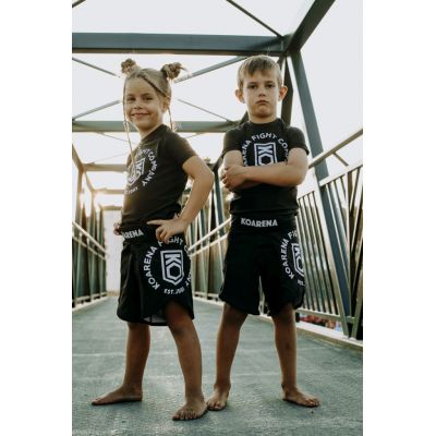 KOARENA Corp Fight Shorts Kids Svart