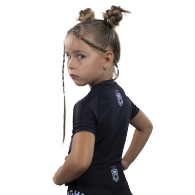 KOARENA Corp Rashguard Kids SS Fekete