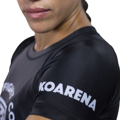 KOARENA Corp Rashguard Woman SS Black