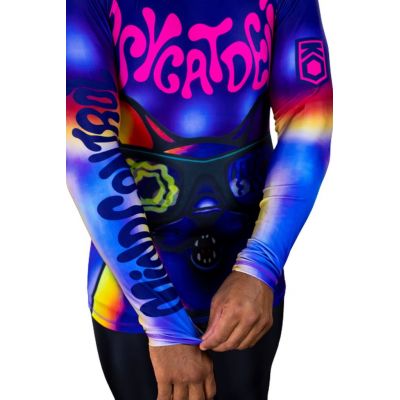 KOARENA Psycatdelic Rashguard LS Roxo-Multicolorido