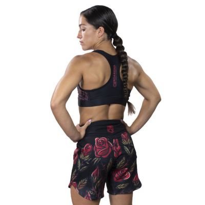 KOARENA Roses Fight Shorts Woman Fekete