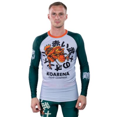 KOARENA Samurai Chicken Rashguard LS Grün-weiß