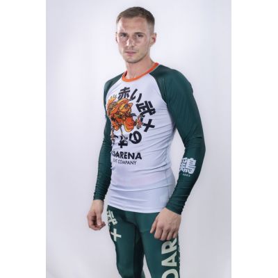 KOARENA Samurai Chicken Rashguard LS Zöld-Fehèr