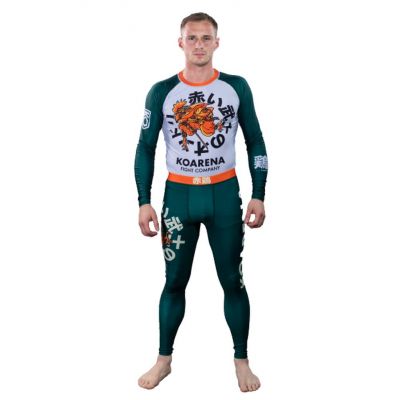 KOARENA Samurai Chicken Spats Verde-Naranja