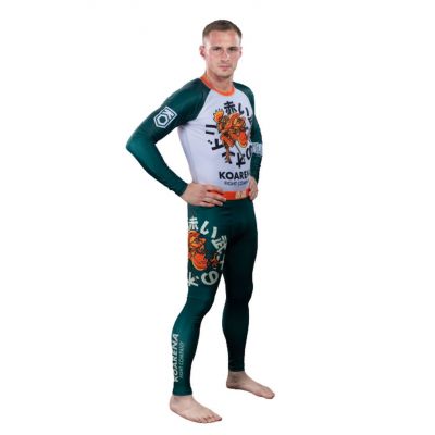 KOARENA Samurai Chicken Spats Vert-Orange