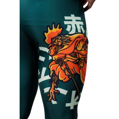 KOARENA Samurai Chicken Spats Vert-Orange