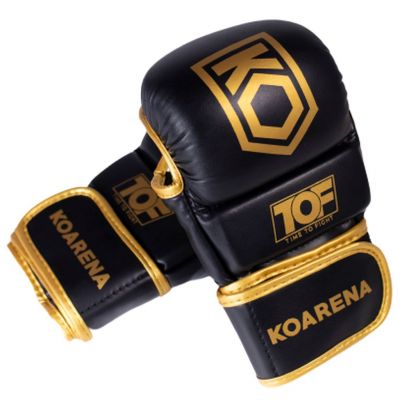 KOARENA Sparring Gloves TOF Schwarz-Gold