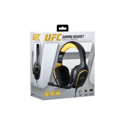 Konix Gaming Gaming Auricular Gaming UFC Ps4- Ps5- Switch- Pc Schwarz-Gold