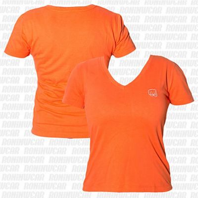 Koral Baby Look Punch T-shirt Arancione