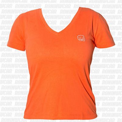 Koral Baby Look Punch T-shirt Laranja