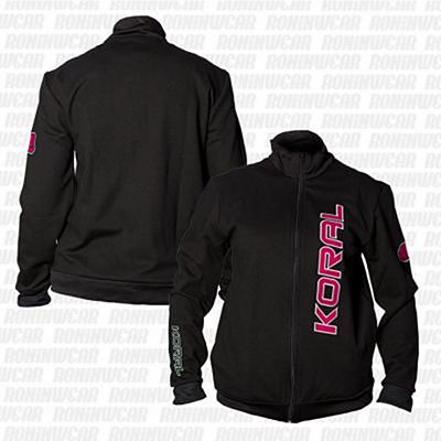 Koral Female Jacket Nero-Rosa