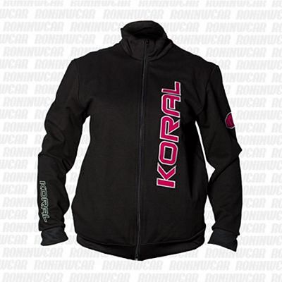 Koral Female Jacket Preto-Rosa