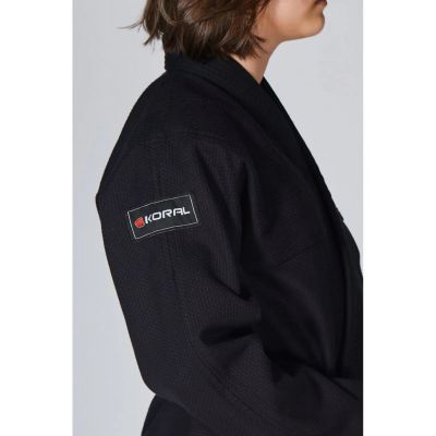 Koral Kimono BJJ Infantil Trenzado Negro