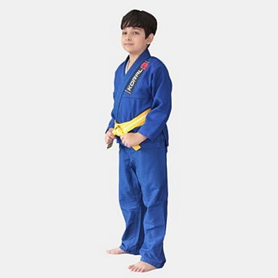 Koral Kimono BJJ Kids Trançado Blå