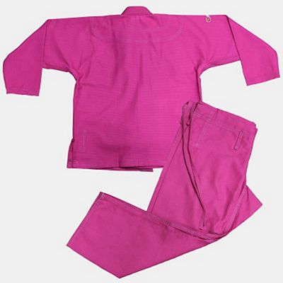 Koral Kimono BJJ Kids Trançado Rosa