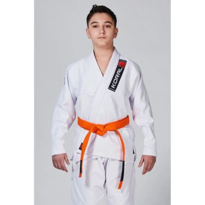 Koral Kimono BJJ Kids Trançado weiß