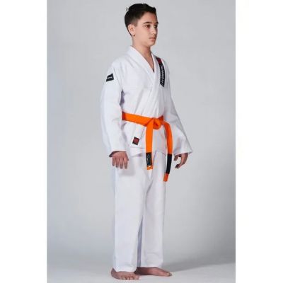 Koral Kimono BJJ Kids Trançado Branco