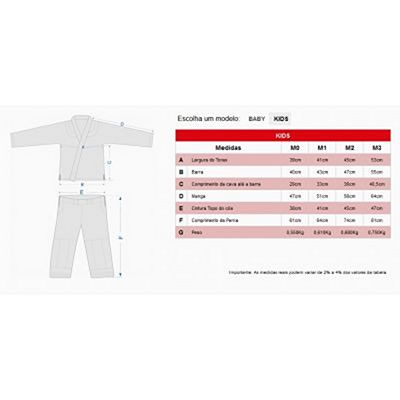 Koral Kimono BJJ Infantil Trenzado Blanco