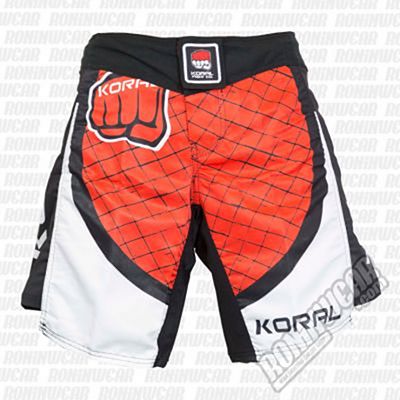 Koral MMA Cage Fight Shorts Vermelho