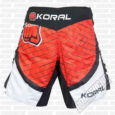 Koral MMA Cage Fight Shorts Röd