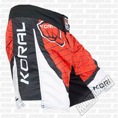 Koral MMA Cage Fight Shorts Röd