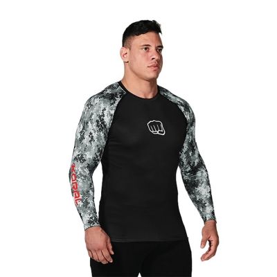 Koral Rash Guard Military Camo-Grau