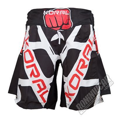 Koral Thunder Fightshort Nero-Bianco